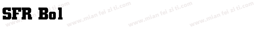 SFR Bold字体转换